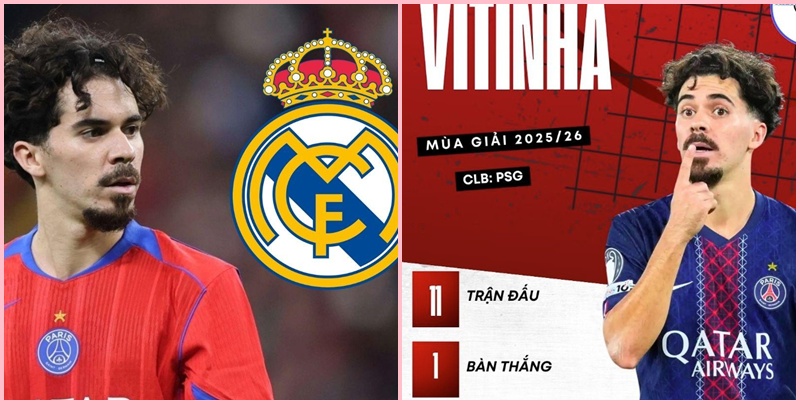 Vitinha trở thành mục tiêu số 1 của Real Madrid